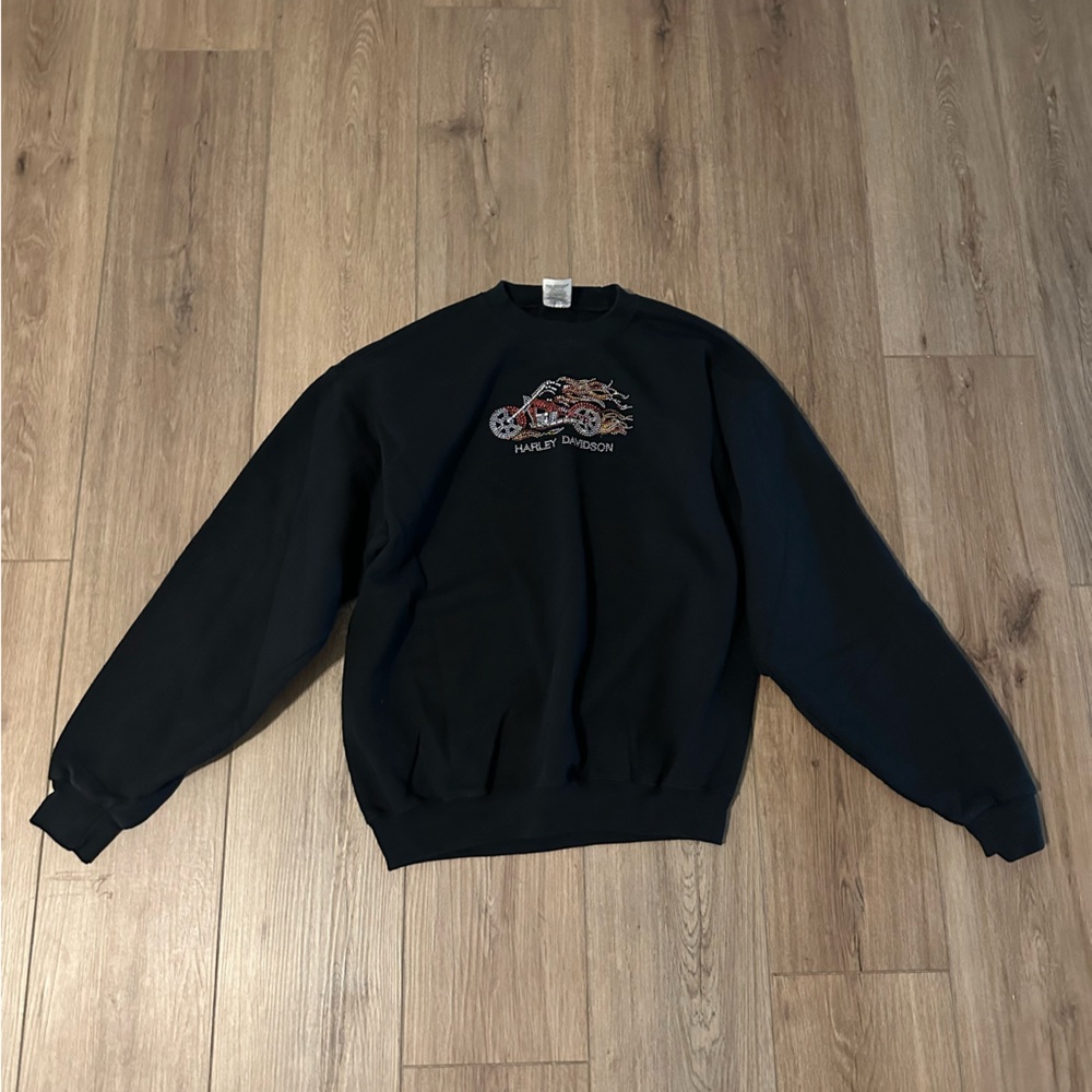 Harley Davidson Rhinestone Sweatshirt - UNISEX